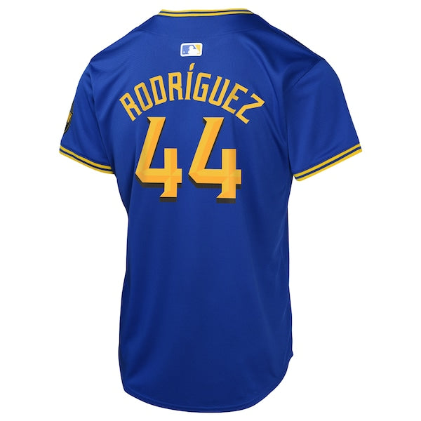 Julio Rodr¨ªguez Seattle Mariners Nike Youth City Connect Limited Player Jersey - Navy - Image 3