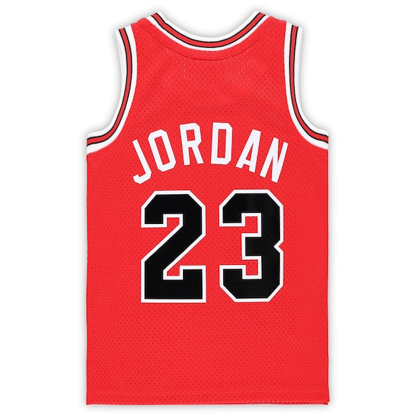 Michael Jordan Chicago Bulls Preschool Hardwood Classics 1984/85 Authentic Swingman Jersey - Red - Image 5