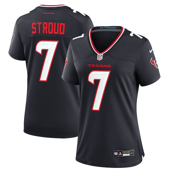 C.J. Stroud Houston Texans Nike Women's Game Jersey - Navy/Red/White - Image 2
