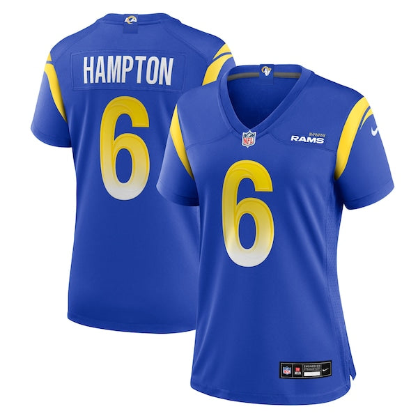 Nick Hampton Los Angeles Rams Nike Women's Team Game Jersey - Royal