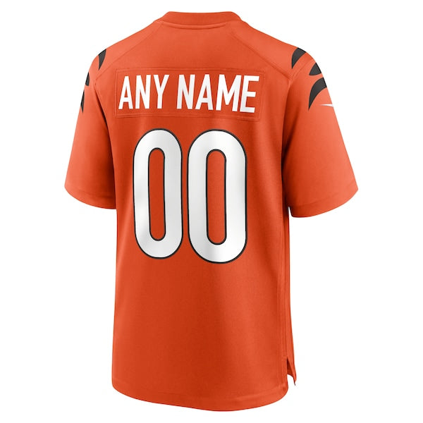 Cincinnati Bengals Nike Alternate Game Custom Jersey - Orange - Image 3