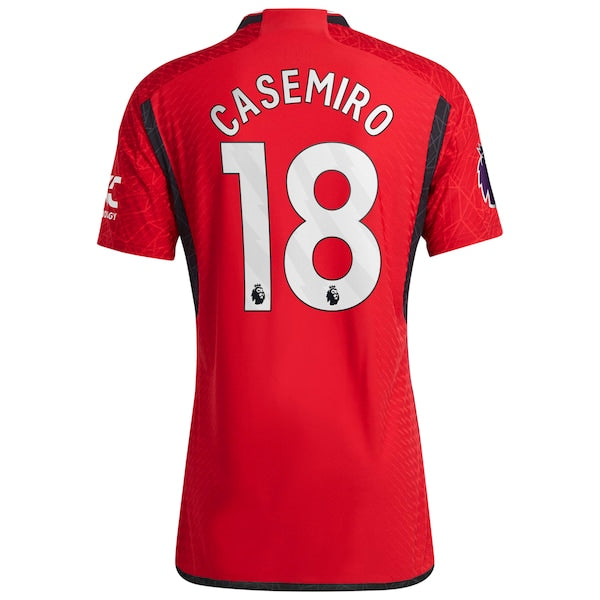 Casemiro Manchester United adidas 2023/24 Home Authentic Player Jersey - Red/Green - Image 4