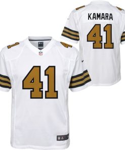 Alvin Kamara New Orleans Saints Nike Youth Game Jersey - White/Black