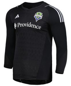 Alternative view of Seattle Sounders FC adidas 2024 Goalkeeper Long Sleeve Replica Jersey - Black