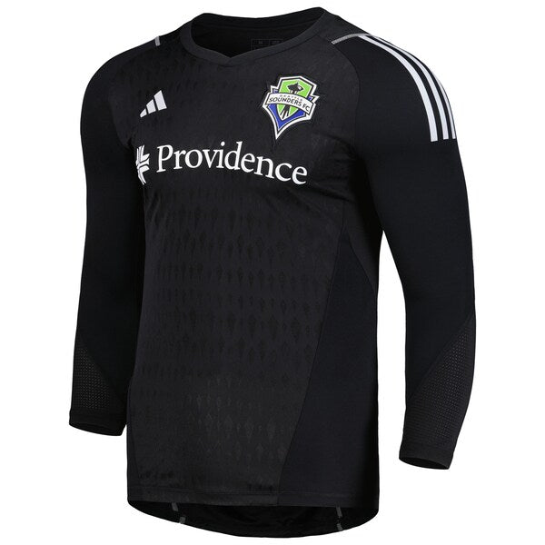 Seattle Sounders FC adidas 2024 Goalkeeper Long Sleeve Replica Jersey - Black - Image 2