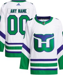 Carolina Hurricanes adidas    Primegreen Authentic Custom Jersey - White