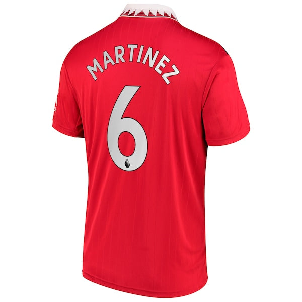 Lisandro Mart¨ªnez Manchester United adidas 2022/23 Home Replica Player Jersey - Red - Image 3