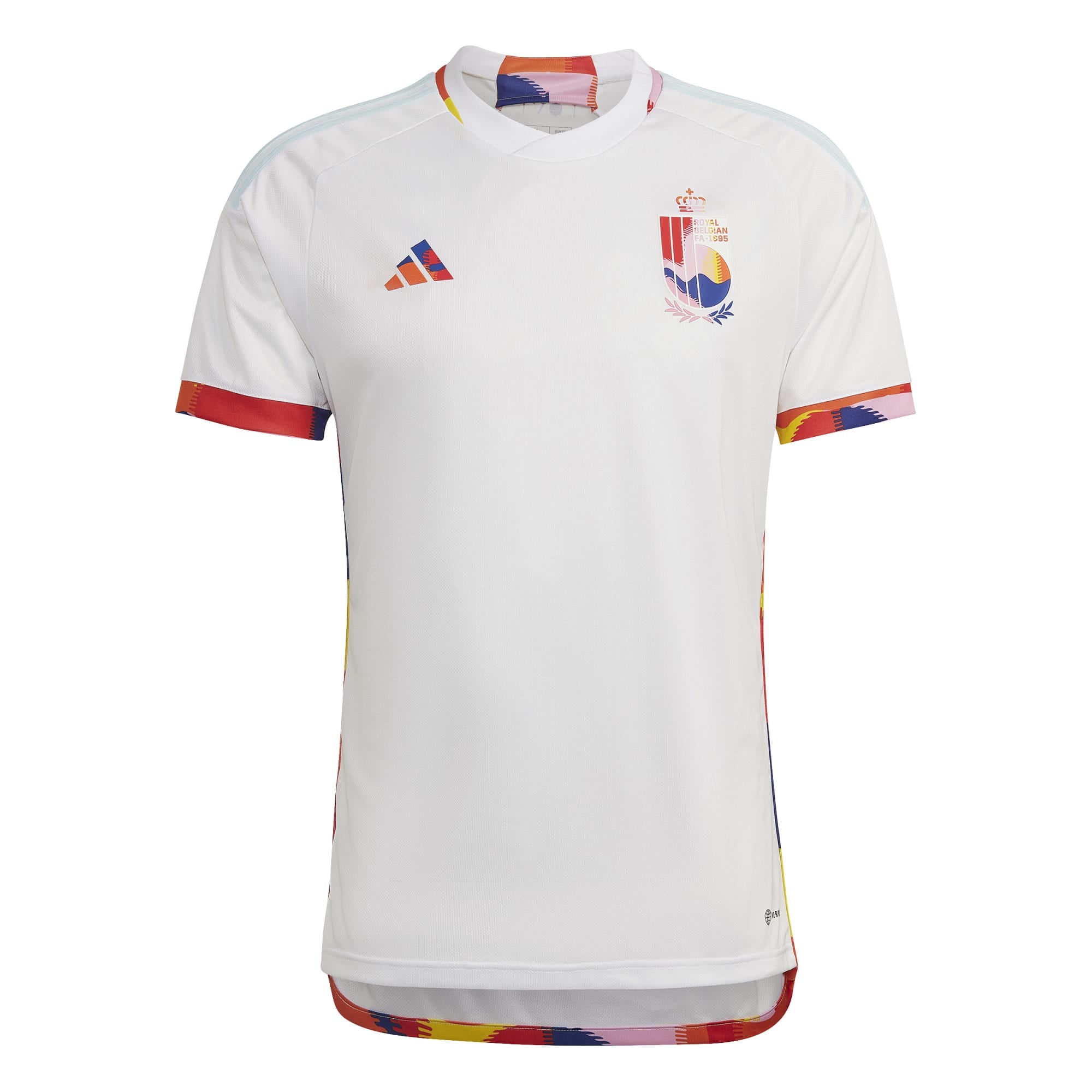Custom Belgium National Team adidas 2022/23 Away Authentic Jersey - White - Image 2