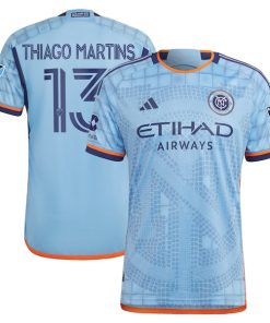 Thiago Martins New York City FC adidas 2024 The Interboro Kit Authentic Player Jersey - Sky Blue