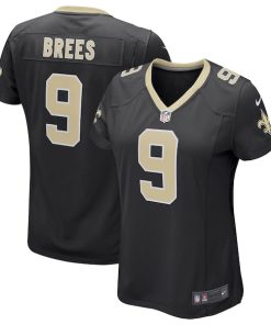 Alternative view of Drew Brees New Orleans Saints Nike Women's Game Player Jersey - Black/White