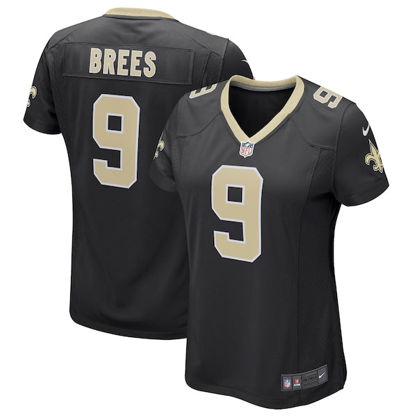 Drew Brees New Orleans Saints Nike Women's Game Player Jersey - Black/White - Image 2