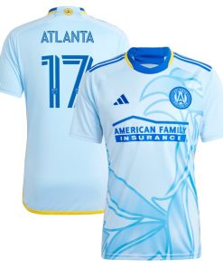 #17 Atlanta United FC adidas 2024 The Resurgens Kit Replica Player Jersey - Light Blue