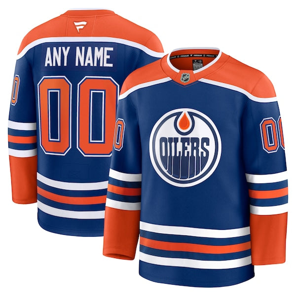 Edmonton Oilers Home Premium Custom Jersey - Royal/White - Image 8
