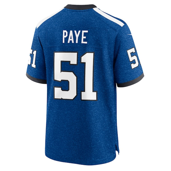 Kwity Paye Indianapolis Colts Nike Indiana Nights Alternate Game Jersey - Royal/Royal - Image 4
