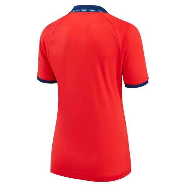 England National Team Nike Women's 2022/23 Away Breathe Stadium Replica Blank Jersey - Red - Image 3
