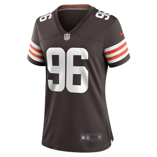 Jordan Elliott Cleveland Browns Nike Women's Game Jersey - Brown - Image 2