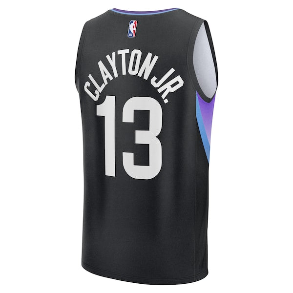 Walter Clayton Jr. Utah Jazz Fast Break Replica Player Jersey - Statement Edition - Black - Image 3