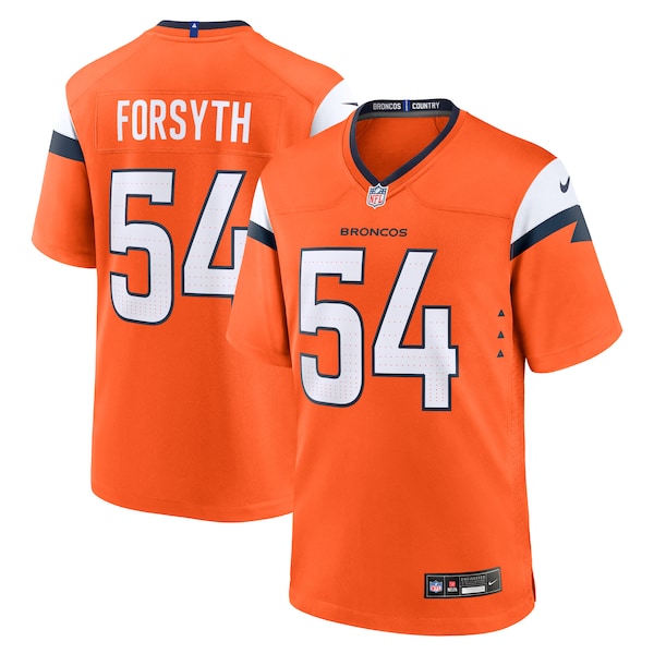 Alex Forsyth Denver Broncos Nike Team Game Jersey - Orange