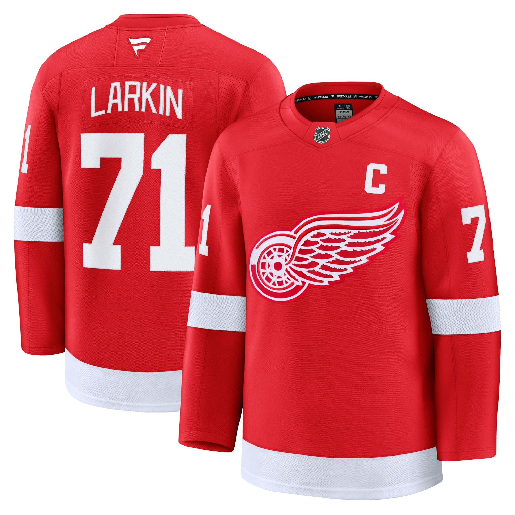 Dylan Larkin Detroit Red Wings Away Premium Jersey - White/Red - Image 9