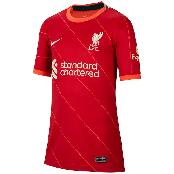 Liverpool Nike Youth 2021/22 Home Breathe Stadium Replica Jersey - Red - Image 2