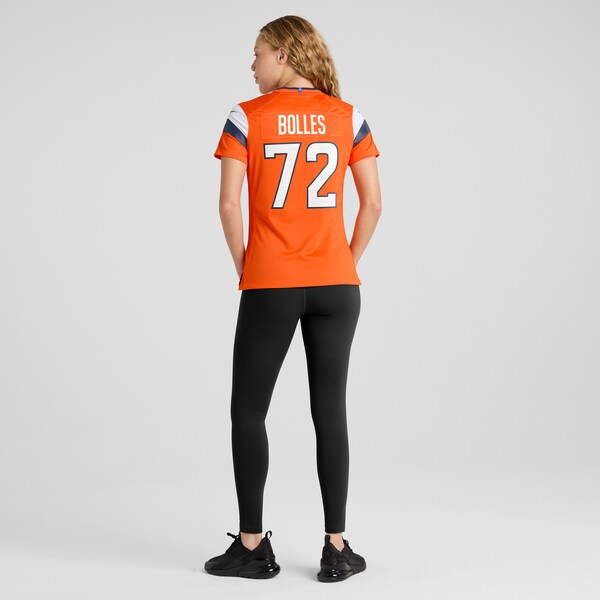 Garett Bolles Denver Broncos Nike Women's Team Game Jersey - Orange - Image 5