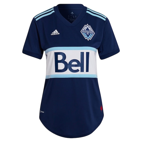 Vancouver Whitecaps FC adidas Women's 2022 The Hoop x This City Replica Blank Jersey - Blue - Image 2