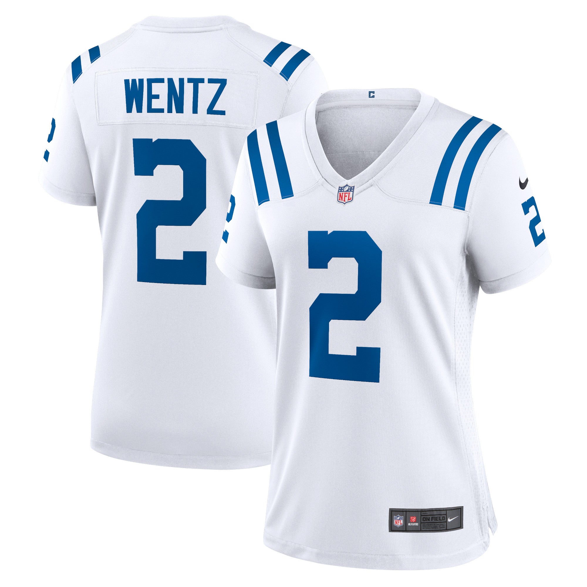 Carson Wentz Indianapolis Colts Nike Women's Alternate Game Jersey - Royal/White - Image 6
