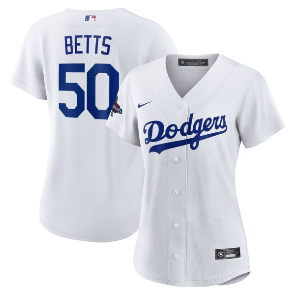 Mookie Betts Los Angeles Dodgers Nike Women's 2024 World Series Champions Home Replica Player Jersey - White - Image 2