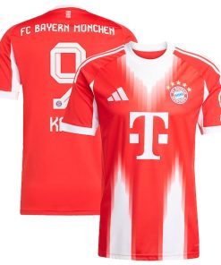 Harry Kane Bayern Munich adidas 2025/26 Home Replica Jersey - Red/White