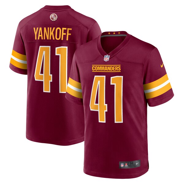 Colson Yankoff Washington Commanders Nike Game Jersey - Burgundy - Image 2