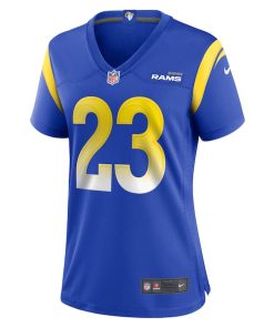Alternative view of Kyren Williams Los Angeles Rams Nike Women's Game Player Jersey - Royal