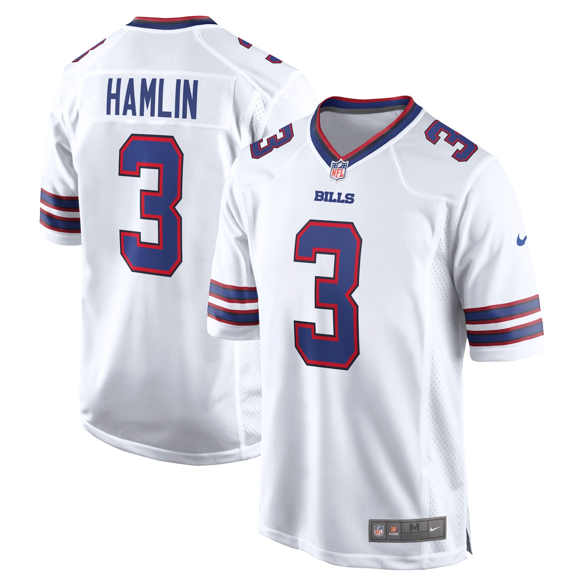 Damar Hamlin Buffalo Bills Nike Game Jersey - Royal/White - Image 6