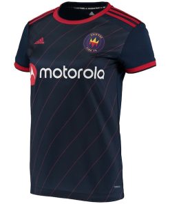 Alternative view of Chicago Fire adidas Women's 2020 Replica Primary Jersey - Navy