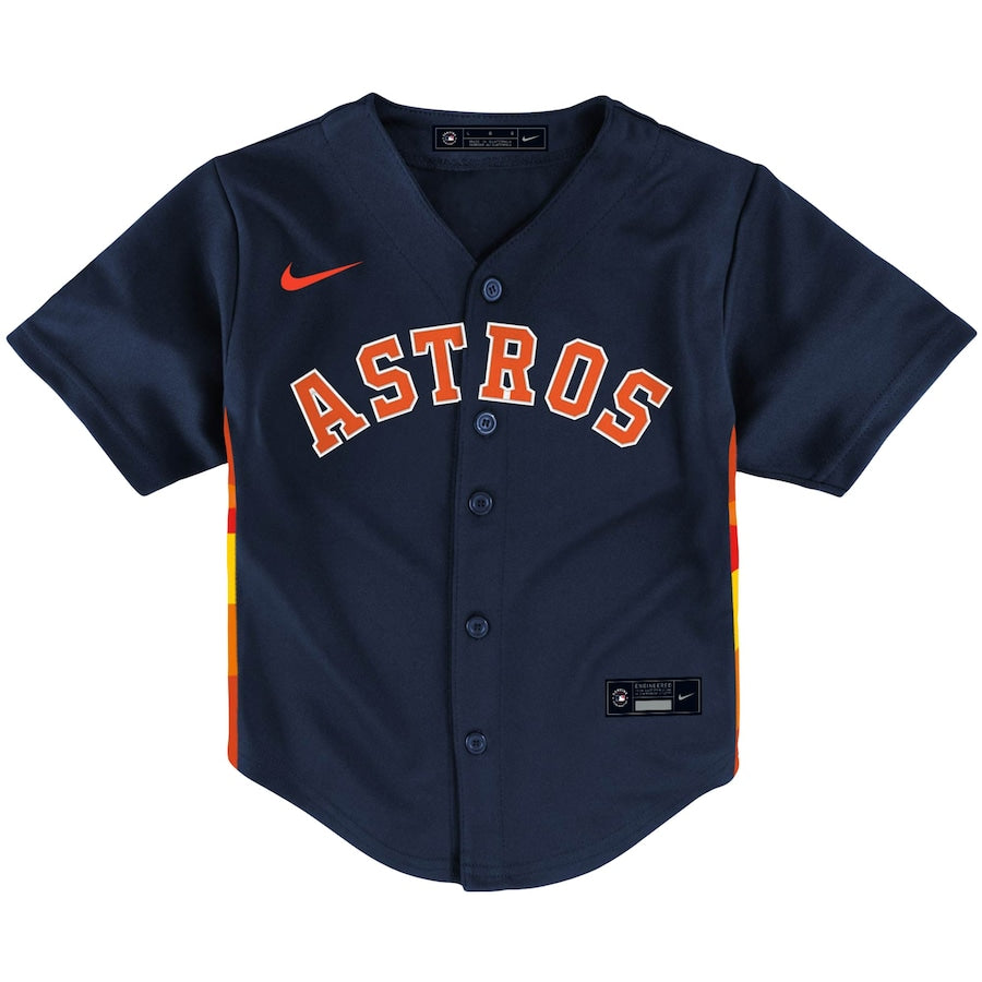 Houston Astros Nike Toddler Alternate Replica Team Jersey - Navy - Image 2
