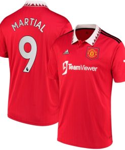 Anthony Martial Manchester United adidas 2022/23 Home Replica Player Jersey - Red