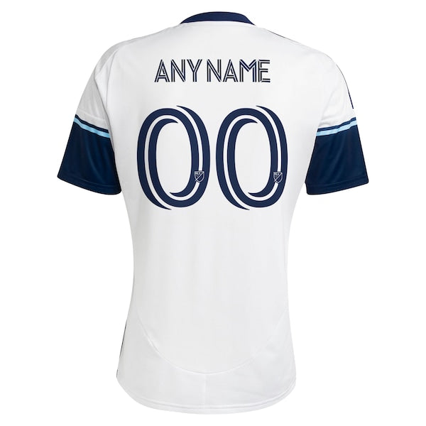Vancouver Whitecaps FC adidas 2025 The Peak Replica Custom Jersey - White - Image 3