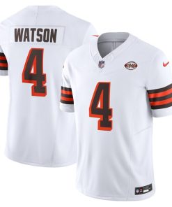 Alternative view of Deshaun Watson Cleveland Browns Nike Vapor F.U.S.E. Limited Jersey - White/Brown