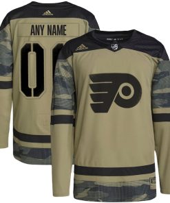 Philadelphia Flyers adidas Military Appreciation Team Authentic Custom Practice Jersey - Camo