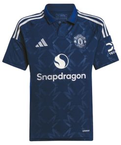Alternative view of Manchester United adidas Youth 2024/25 Away Replica Jersey - Navy