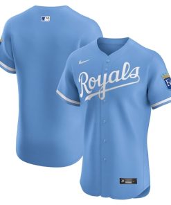 Kansas City Royals Nike Alternate Elite Jersey - Light Blue/White/Royal
