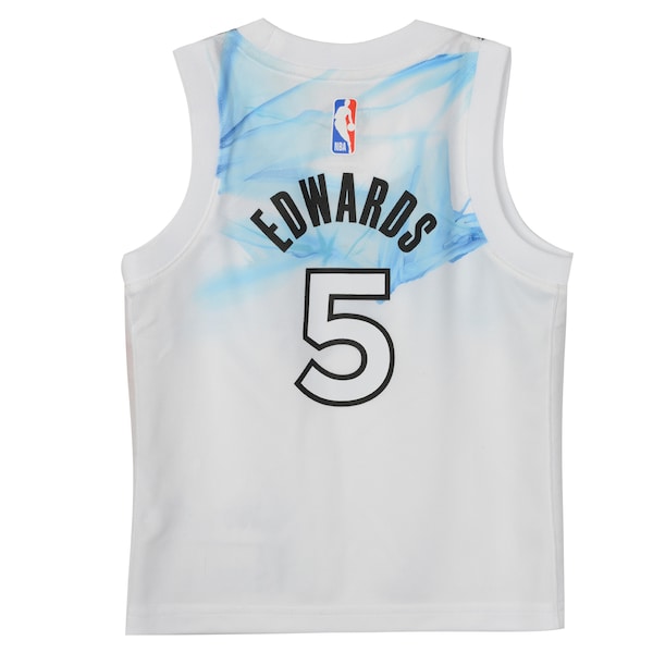 Anthony Edwards Minnesota Timberwolves Nike Toddler 2024/25 Swingman Player Jersey - City Edition - White - Image 3