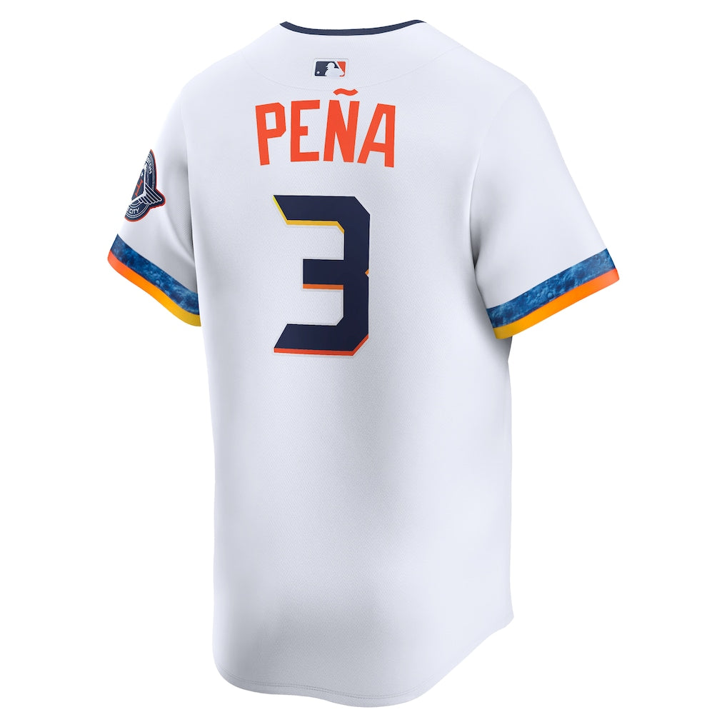Jeremy Pe?a Houston Astros Nike 2025 City Connect Limited Player Jersey - White - Image 3