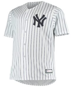 Alternative view of Derek Jeter New York Yankees Big & Tall Replica Player Jersey - White