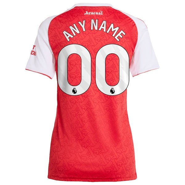 Arsenal adidas Women's 2025/26 Home Replica Custom Jersey - Red/Blue - Image 4