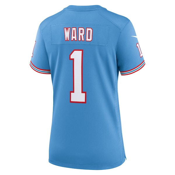Cam Ward Tennessee Titans Nike Women's 2025 NFL Draft 2nd Alternate Game Jersey - Light Blue - Image 3