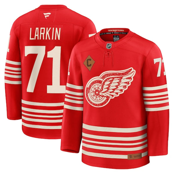 Dylan Larkin Detroit Red Wings Centennial Premium Player Jersey - Red