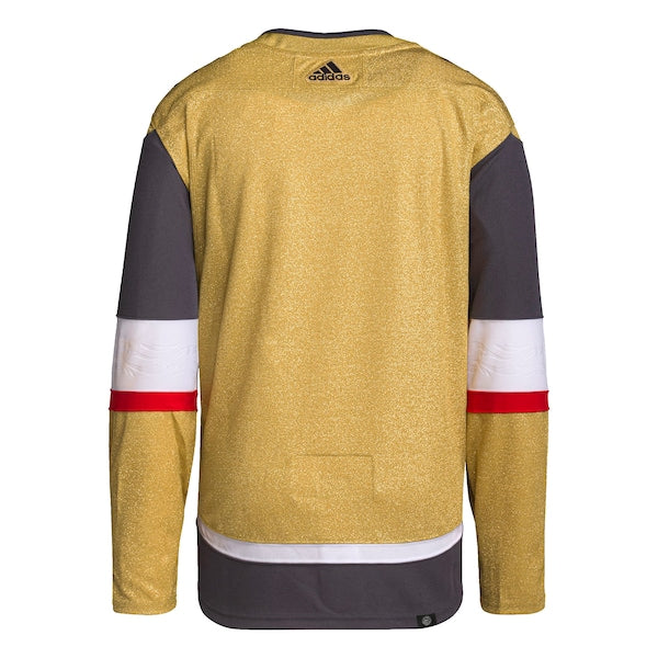 Vegas Golden Knights adidas Home Primegreen Authentic Jersey - Gold - Image 3
