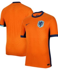 Netherlands National Team Nike 2024 Home Authentic Blank Jersey - Orange