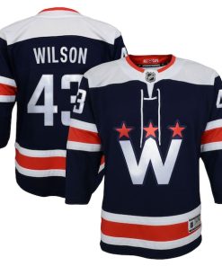 Tom Wilson Washington Capitals Youth 2020/21 Alternate Premier Player Jersey - Navy/Red