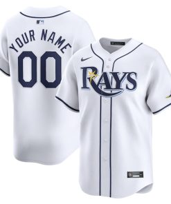 Tampa Bay Rays Nike Home Limited Custom Jersey - White